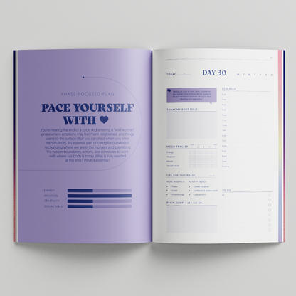 End of cycle schedule; daily pages toward the end of your cycle. 